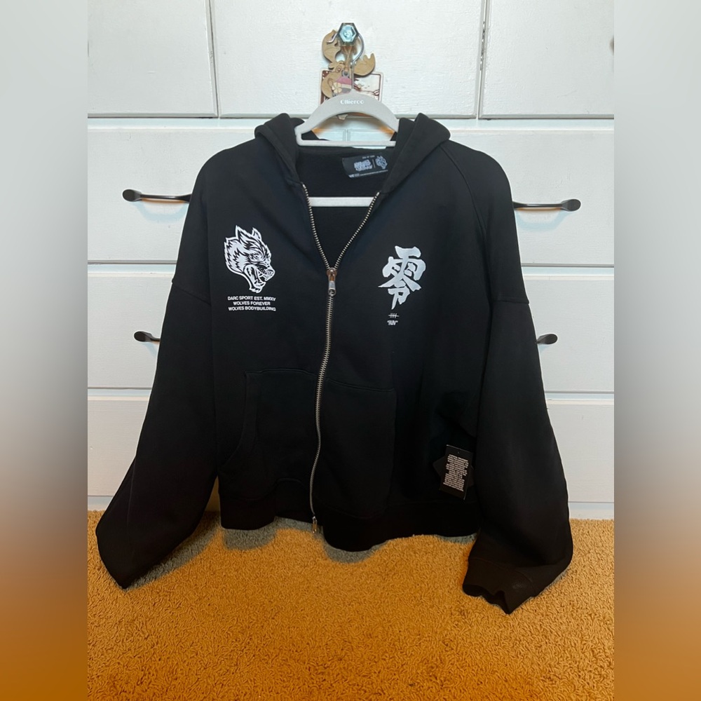 NET Darc Sport X Naruto Men’s Black Zip-Up
